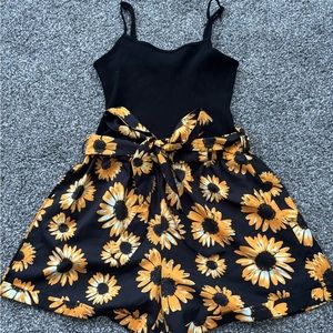 sunflower romper